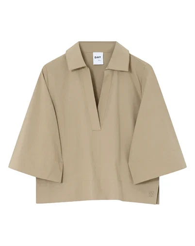 Day Birger et Mikkelsen - Luma Cottaline Skjorte - Taupe